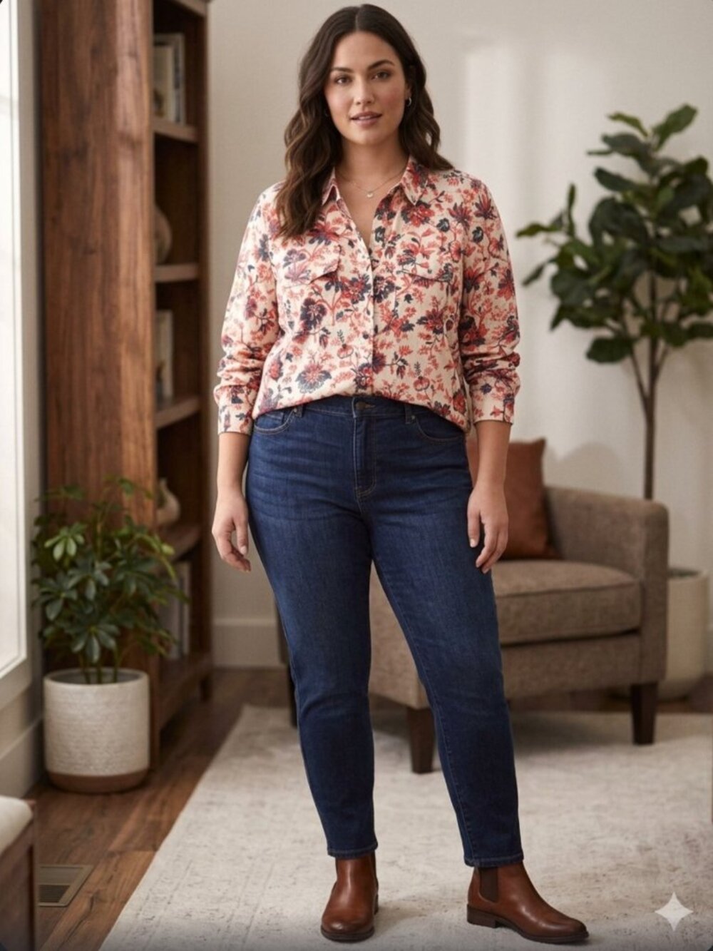 Like New!  Sundance Pink Floral Botton Down Shirt Retail $128